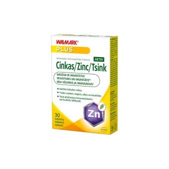 WALMARK CINKAS AKTIV, 15mg, 30 tablečių