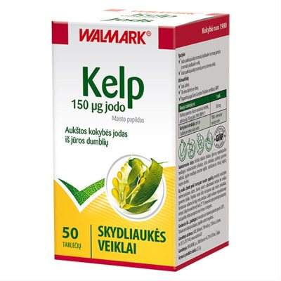 WALMARK KELP, 0,15 mg, 50 tablečių