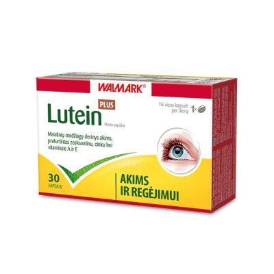 WALMARK Lutein PLUS 20 mg kapsulės N30
