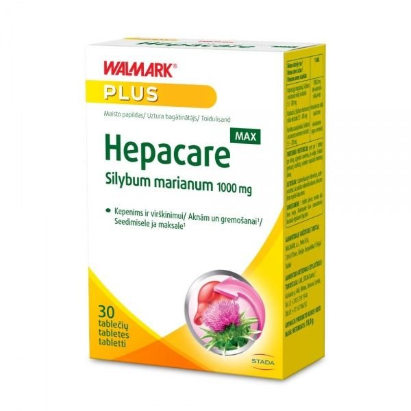 WALMARK maisto papildas HEPACARE MAX, 30 tab.