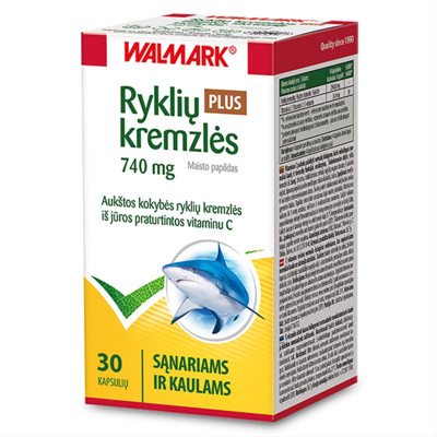WALMARK RYKLIŲ KREMZLĖS PLUS, 740 mg, 30 kapsulių