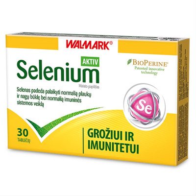 WALMARK SELENIUM AKTIV, 30 tablečių