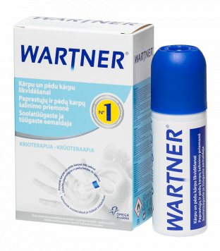 WARTNER (CRYOT) karpoms šalinti skystis, 50 ml