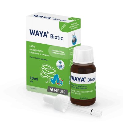 WAYA Biotic gerosios bakterijos vaikams, lašai, 10 ml