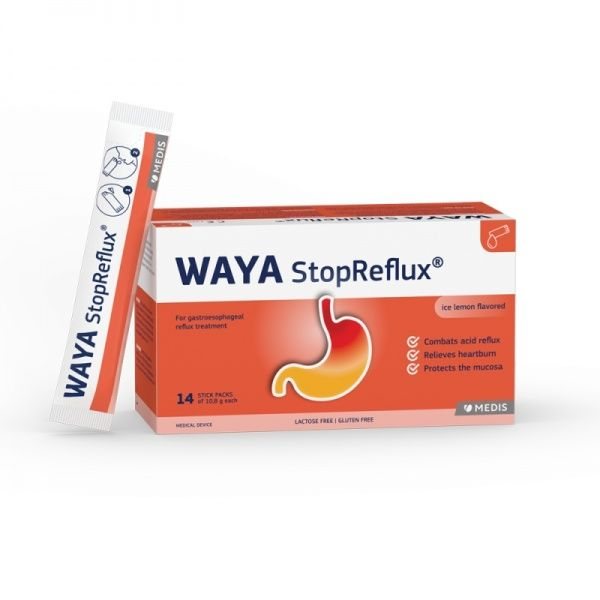 WAYA geriamoji suspensija STOPREFLUX, x 10,8 g, 14 pak.