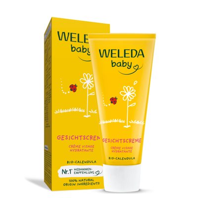 WELEDA CALENDULA BABY kremas veidui, 50 ml