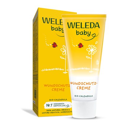 WELEDA CALENDULA BABY, vaikiškas kremas su cinku nuo iššutimų su medetkomis, 75 ml