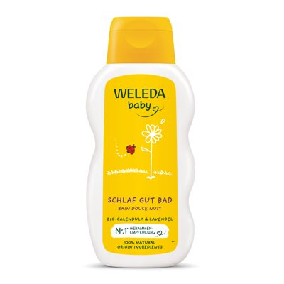 WELEDA CALENDULA, Good Night Bath, priemonė vonelei, 200 ml