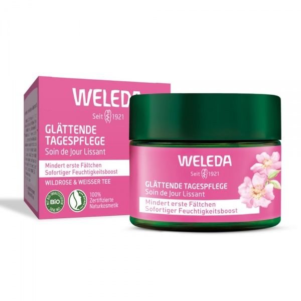 WELEDA dieninis veido kremas WILD ROSE & WHITE TEA, 40 ml