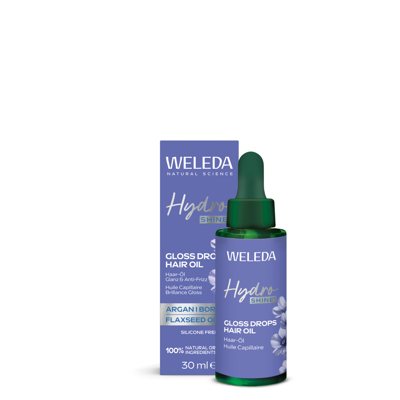 WELEDA, Hydro Shine, plaukų aliejus, 30 ml