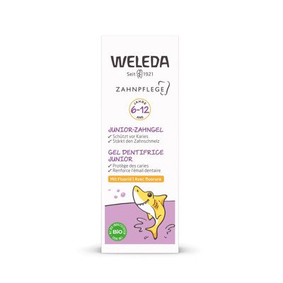 WELEDA JUNIOR, dantų gelis su fluoru, 6-., 50ml, 12 m