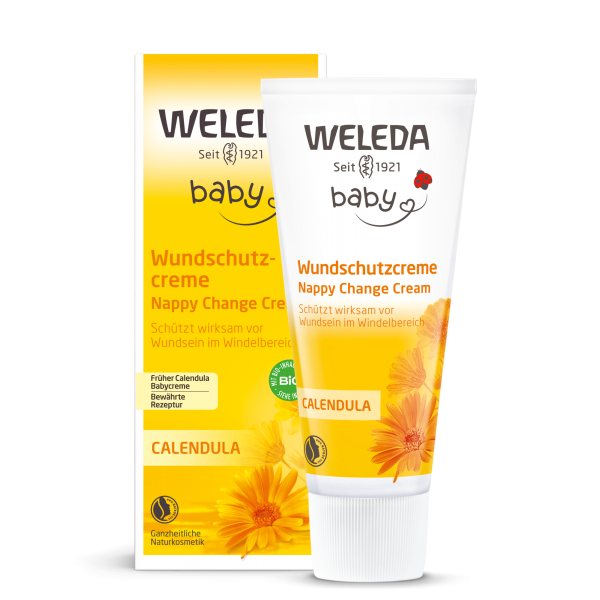 WELEDA kremas iššutimams su cinku ir medetkomis CALENDULA BABY, 75 ml