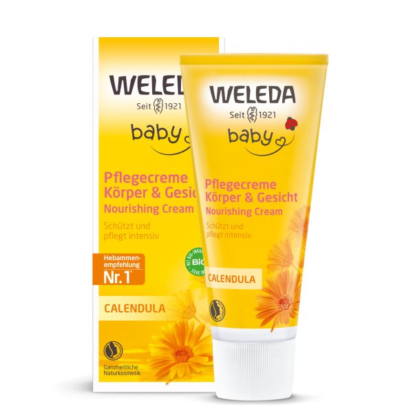 WELEDA kremas vaikams su medetkomis CALENDULA BABY, 75 ml