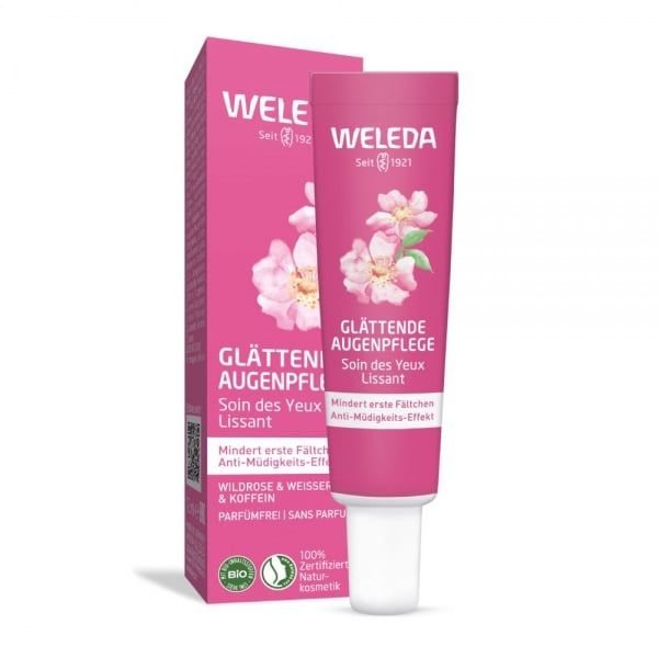 WELEDA, Wild Rose & White Tea paakių kremas, 12 ml