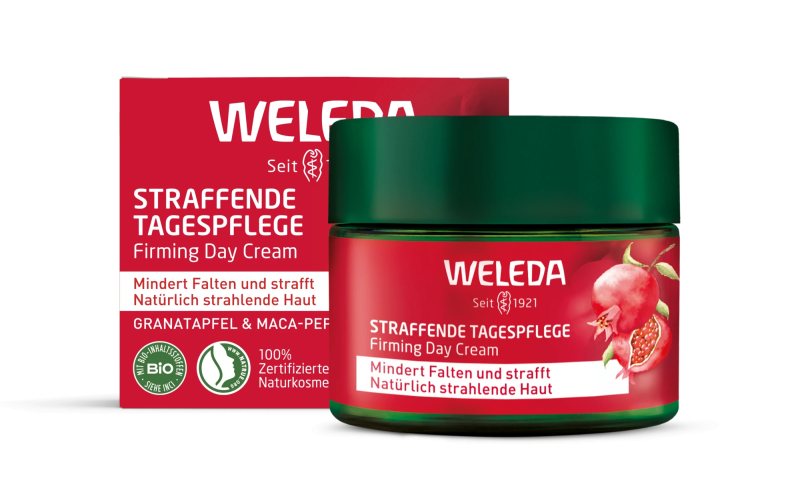 WELEDA Pomegranate/Maca Peptides kremas veidui dieninis, 40 ml