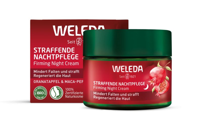 WELEDA Pomegranate/Maca Peptides kremas veidui naktinis, 40 ml