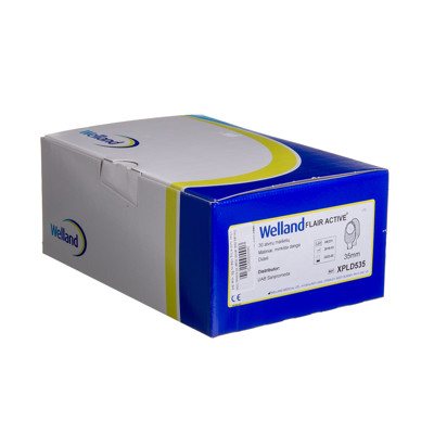 WELLAND FLAIR ACTIVE, išmatų rinktuvų maišeliai, atviri, lygūs, 1 dalies su filtru, matiniai, didelė iškirpta anga, 35/, 30 vnt., 60 mm