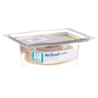 WELLAND FLAIR, išmatų rinktuvų plokštelė, lygi, dviejų dalių rinktuvui iškirpta anga, 13 mm, žiedas, 5 vnt., 45 mm