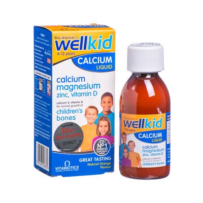WELLKID CALCIUM, geriamasis skystis, 150 ml