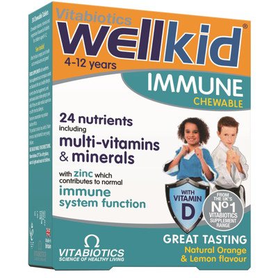 WELLKID IMMUNE, 30 kramtomųjų tablečių