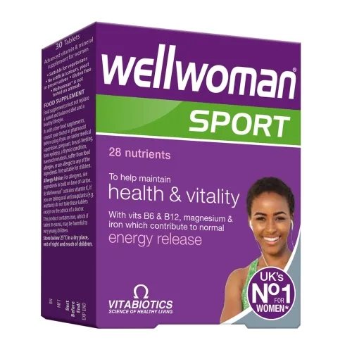 WELLWOMAN SPORT, 30 tablečių