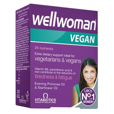 WELLWOMAN VEGAN, 60 tablečių