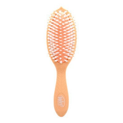 WETBRUSH GO GREEN TREATMENT AND SHINE plaukų šepetys su sintetiniais šereliais, oranžinis
