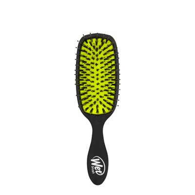 WETBRUSH RETAIL SHINE ENHANCER plaukų šepetys su šerno šereliais, Black