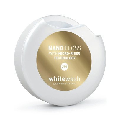 WHITEWASH NANO FLOSS, išsiplečiantis tarpdančių siūlas, 1vnt., 25 m