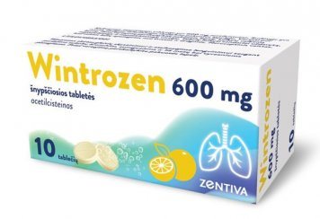 WINTROZEN 600 mg šnypščiosios tabletės N10