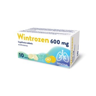 WINTROZEN, 600mg, Šnypščiosios tabletės, N10