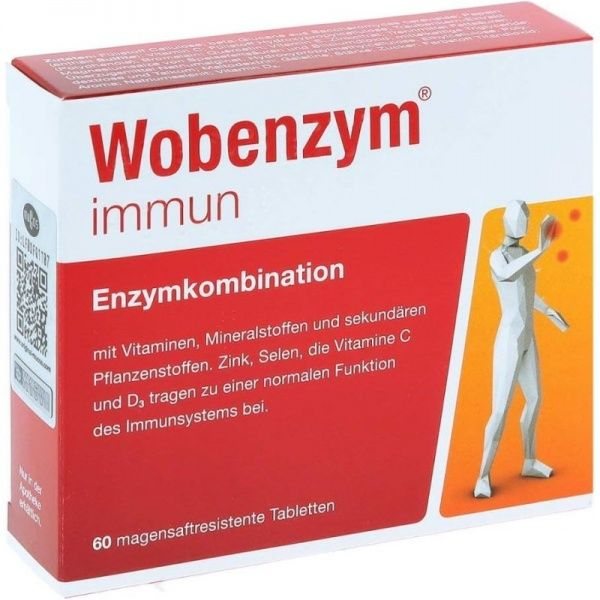 WOBENZYM maisto papildas IMMUN, 60 tab.