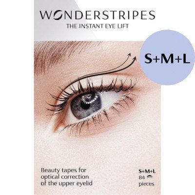 WONDERSTRIPES akių vokus pakeliančios juostelės, S, M, L dydžio, 84 vnt