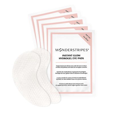 WONDERSTRIPES greito veikimo paakių padukai INSTANT GLOW HYDROGEL EYE PADS, 5 x 2 vnt
