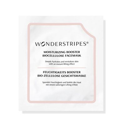 WONDERSTRIPES veido kaukė su hialurono rūgštimi ir kolagenu HYALURON MOISTURIZING BOOSTER, 1 vnt