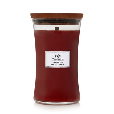 WOODWICK LARGE HOURGLASS CINNAMON CHAI, žvakė, 609 g