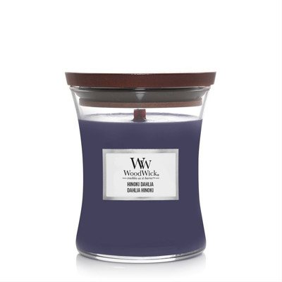 WOODWICK MEDIUM HOURGLASS HINOKI DAHLIA, žvakė, 275 g