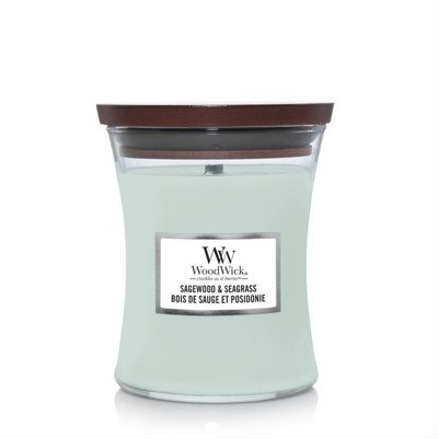 WOODWICK MEDIUM HOURGLASS SEGEWOOD & SEAGRASS, 275 g