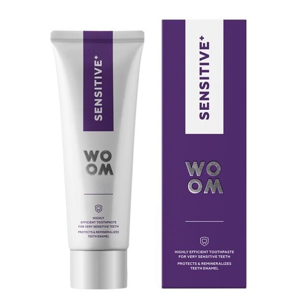 WOOM dantų pasta jautriems dantims ir dantenoms SENSITIVE+, 75 ml