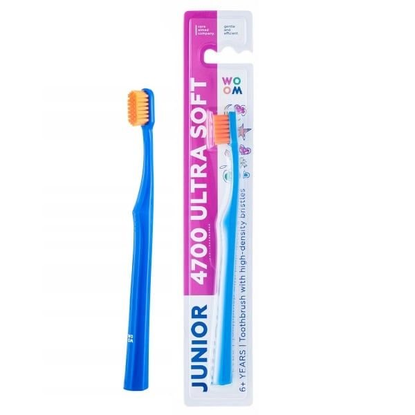 WOOM dantų šepetėlis JUNIOR 4700 ULTRA SOFT, įvairių spalvų, 1 vnt