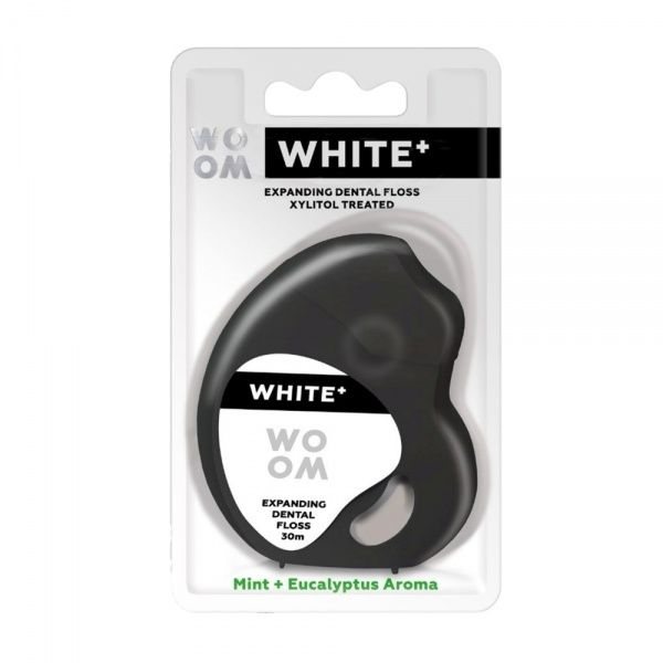 WOOM dantų siūlas WHITE+, ., 30 m