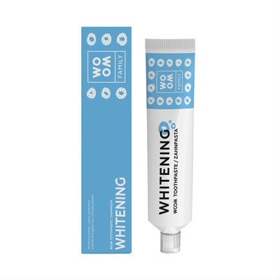 WOOM FAMILY WHITENING, balinamoji dantų pasta šeimai, nuo ., 75 ml, 6 m
