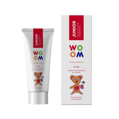 WOOM JUNIOR COLA, dantų pasta vaikams, 50 ml
