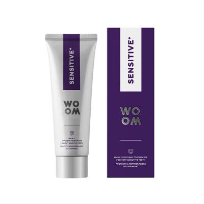 WOOM SENSITIVE +, dantų pasta labai jautriems dantims ir dantenoms, 75, ml