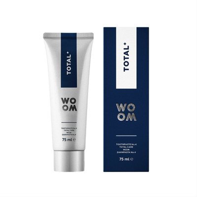 WOOM TOTAL+, balinamoji dantų pasta, 75 ml