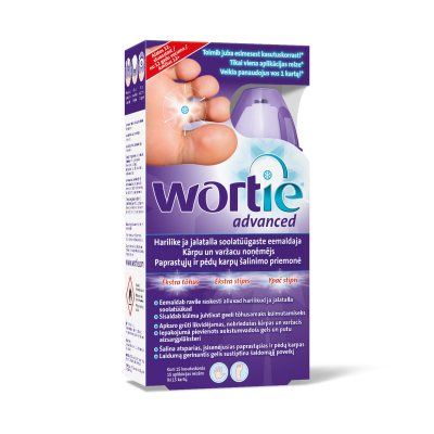 WORTIE ADVANCED paprastųjų ir pėdų karpų šalinimo priemonė, nuo ., 50 ml, 12 m