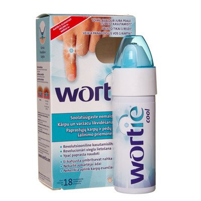 WORTIE, karpų ir pėdų karpų šalinimo priemonė, 50 ml
