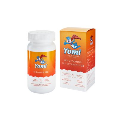 YOMI guminukai su VITAMINU D3 N60
