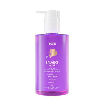 YOPE “BALANCE” balansuojantis šampūnas riebiai odai su rūgštimis, ., 300 ml