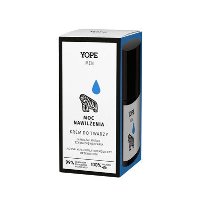 YOPE Drėkinantis vyriškas veido kremas, ., 50 ml